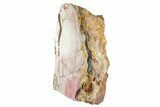 Free-Standing, Polished, Brecciated Pink Opal - Australia #239701-1